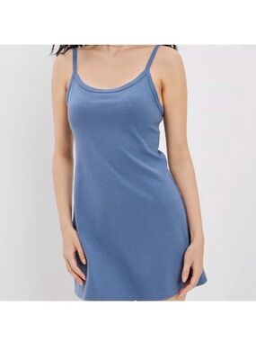 American Eagle Outfitters Blue Spaghetti Strap Mini Dress